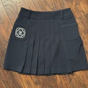 Fair Liar Pleated Navy Golf Skirt